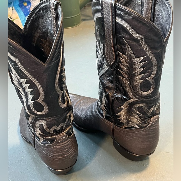 Gray Tony Lama Shark Boots 11D - Picture 4 of 8